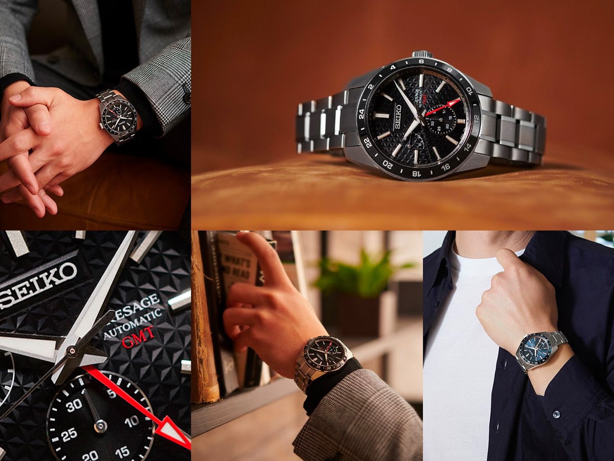 Seiko's Presage Sharp Edged Series Welcomes Four GMT Models | Man of Many