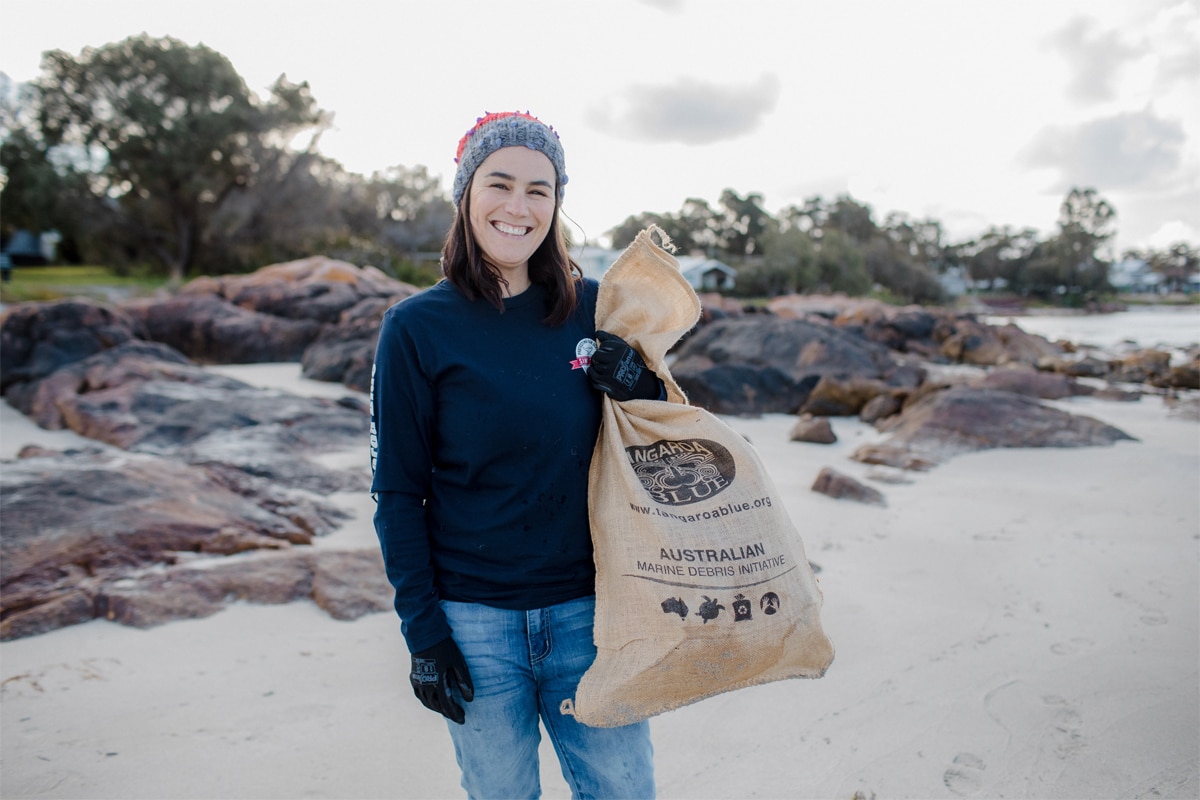 Tangoara blue beach cleanup casey