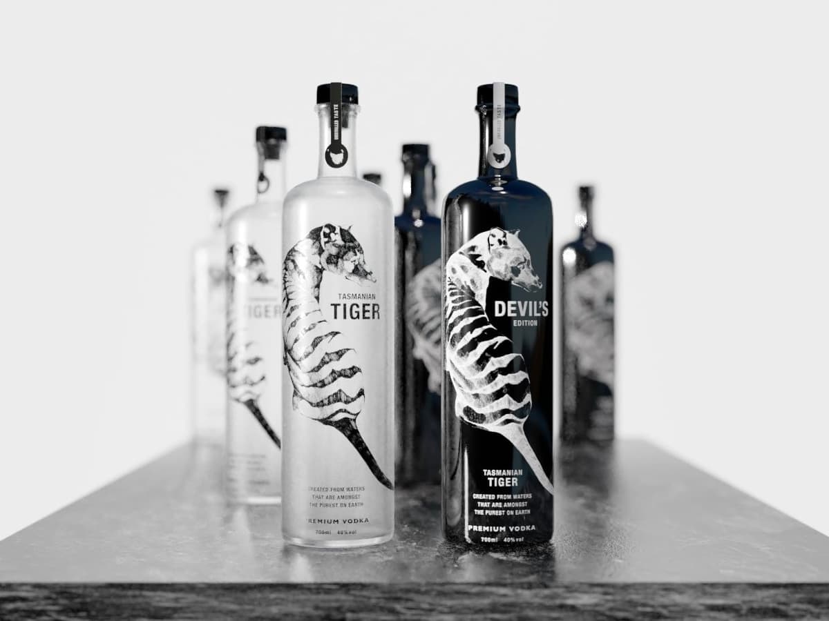 Tasmanian devils edition tiger vodka 1