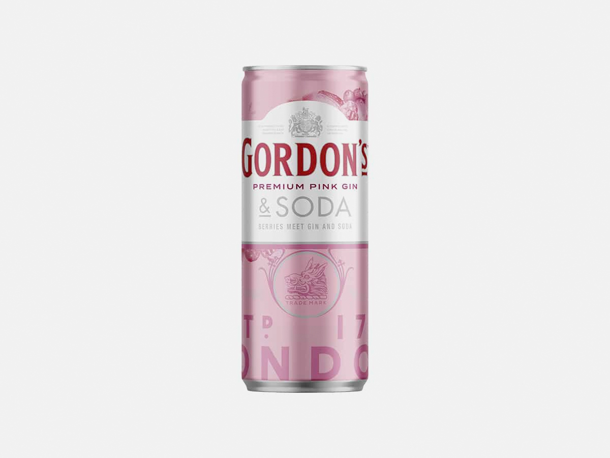 17 gordons premium pink gin soda