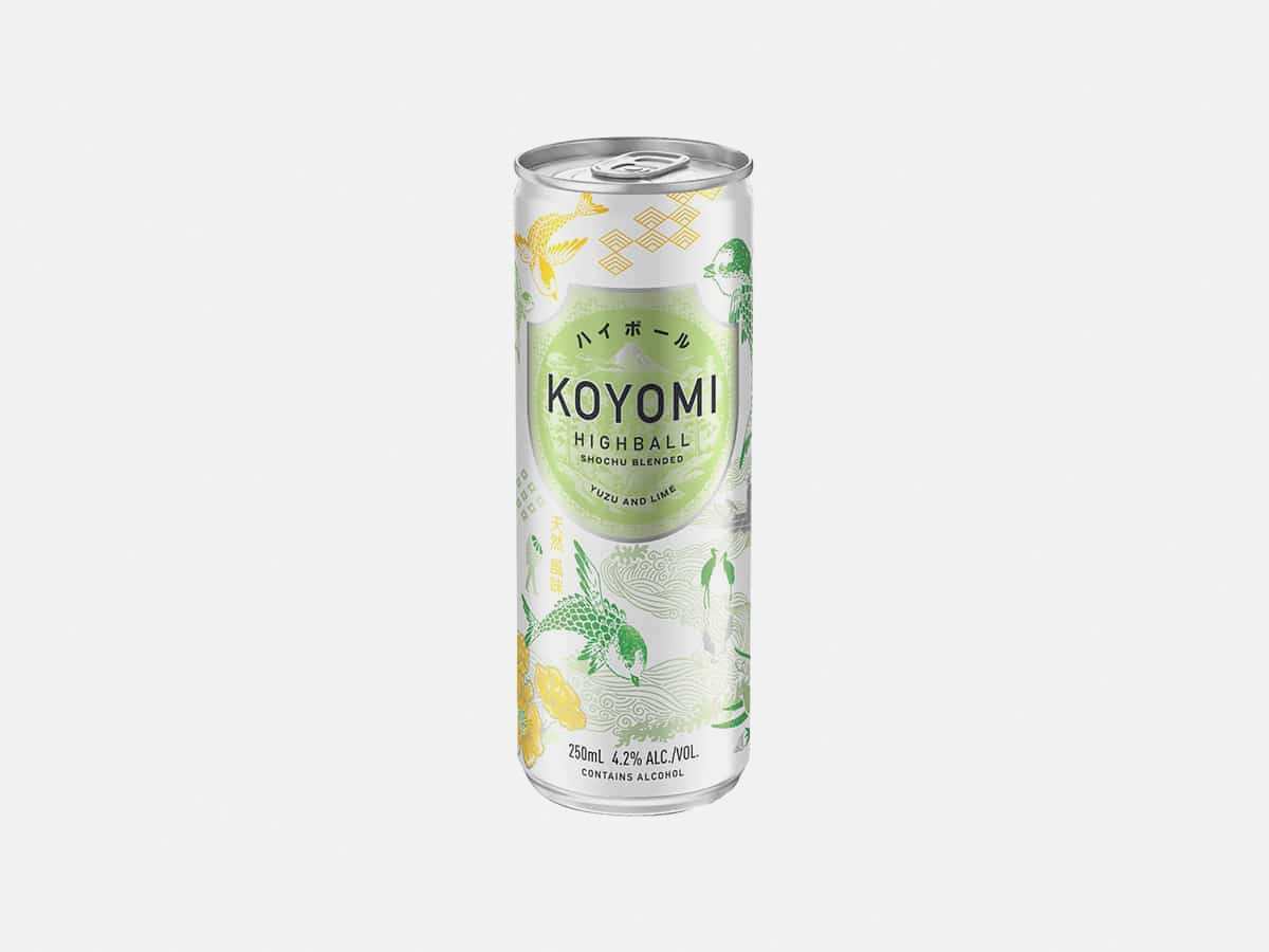 7 koyomi shochu blended yuzu lime highball