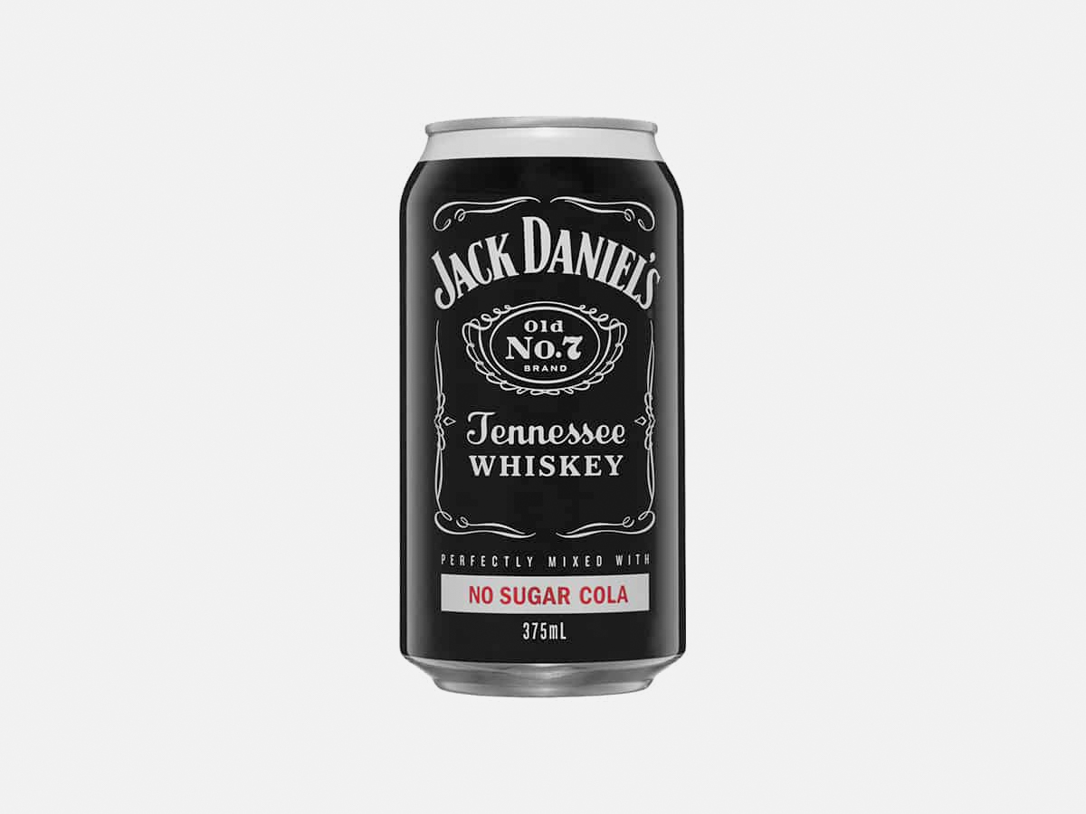 9 jack daniels whiskey no sugar cola