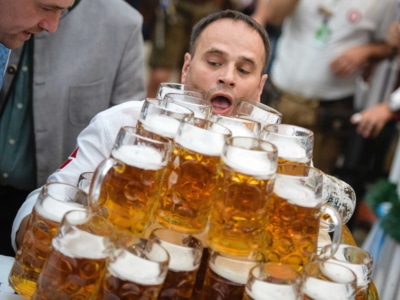 Dutch Football Fan Goes Viral After Carrying 48 Beers