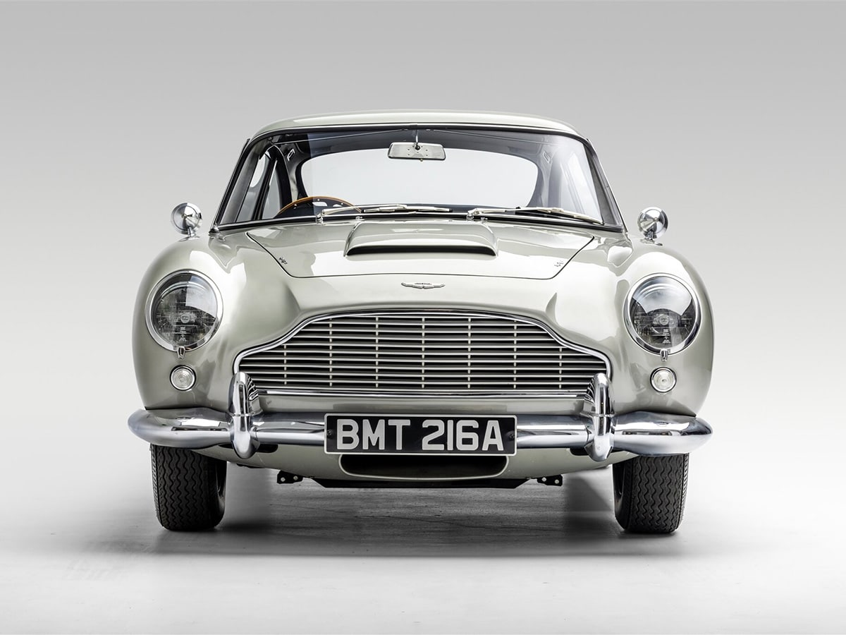 James bond car collection aston martin db5 front view