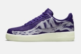 Nike air force 1 purple skeleton