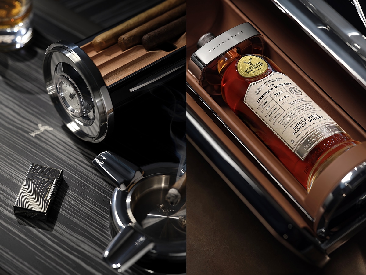 Rolls royce whisky and cigar chest 6