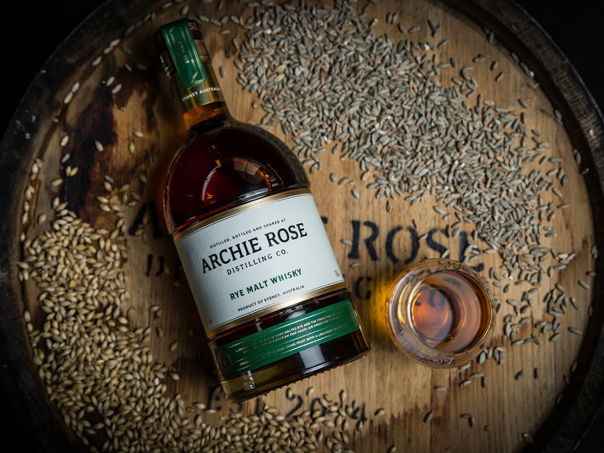 Archie rose rye malt whisky
