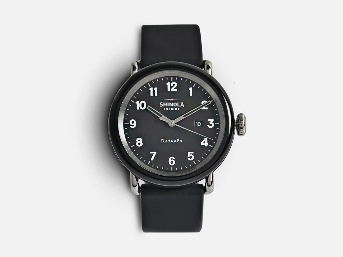 Shinola detrola black watch 23