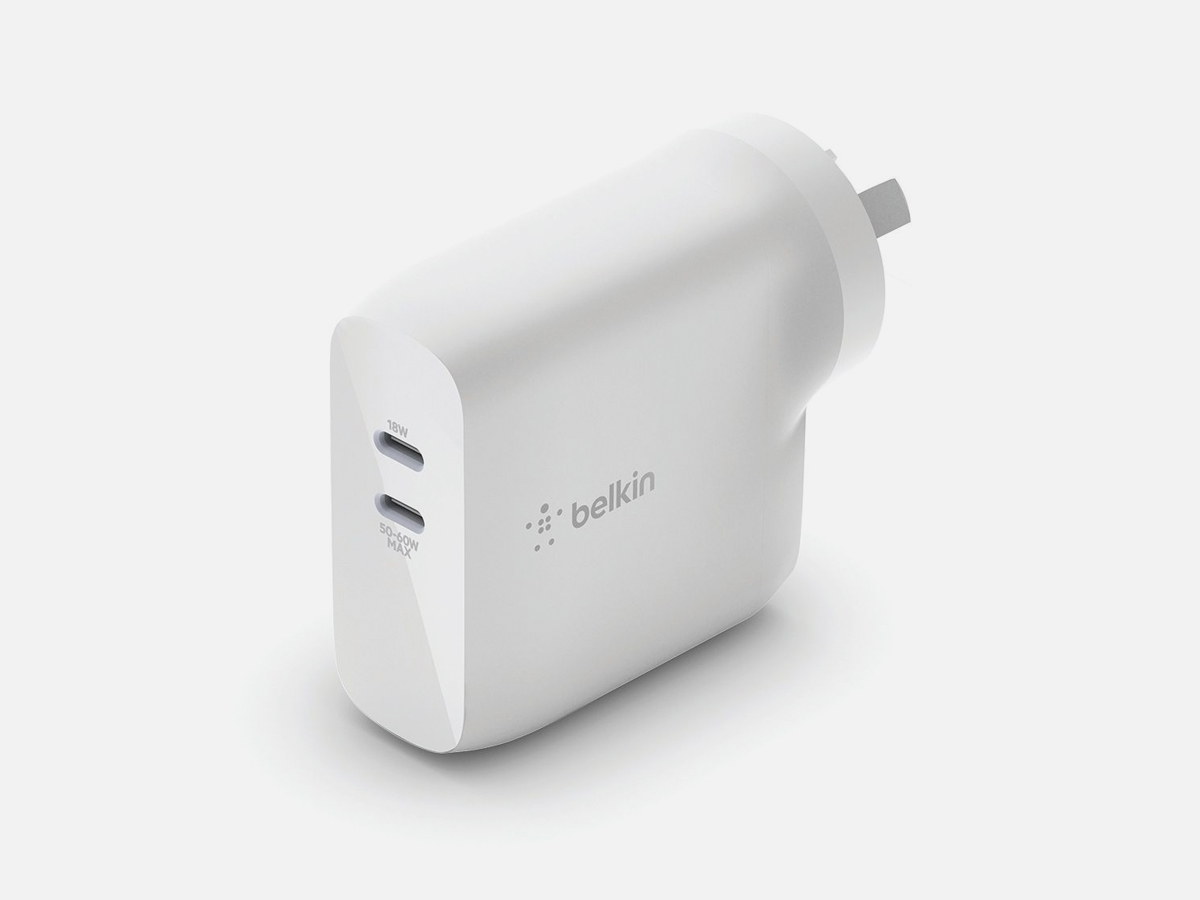 Belkin boostcharge dual usb c gan wall charger 68w