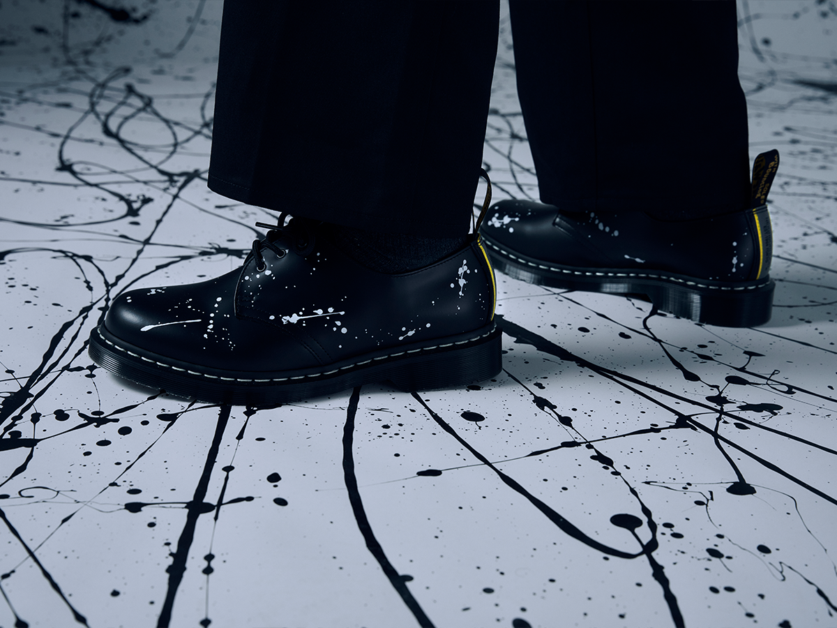 Dr martens x nbhd painted image 3