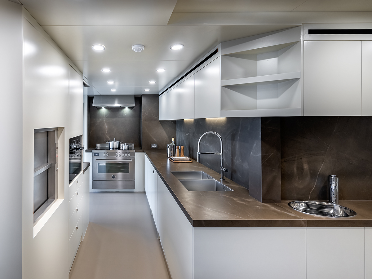 superyacht kitchen