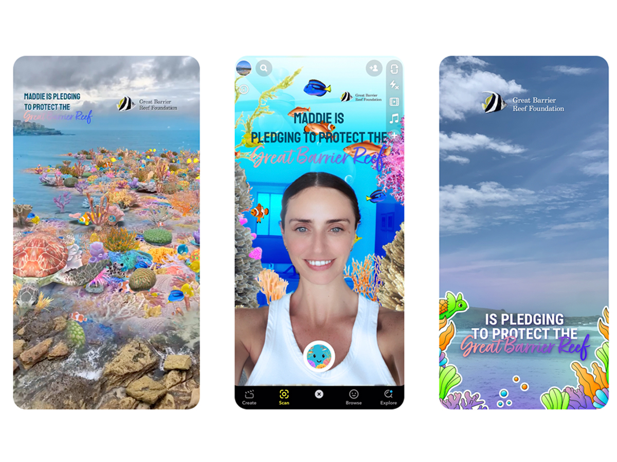 Snapchat and great barrier reef
