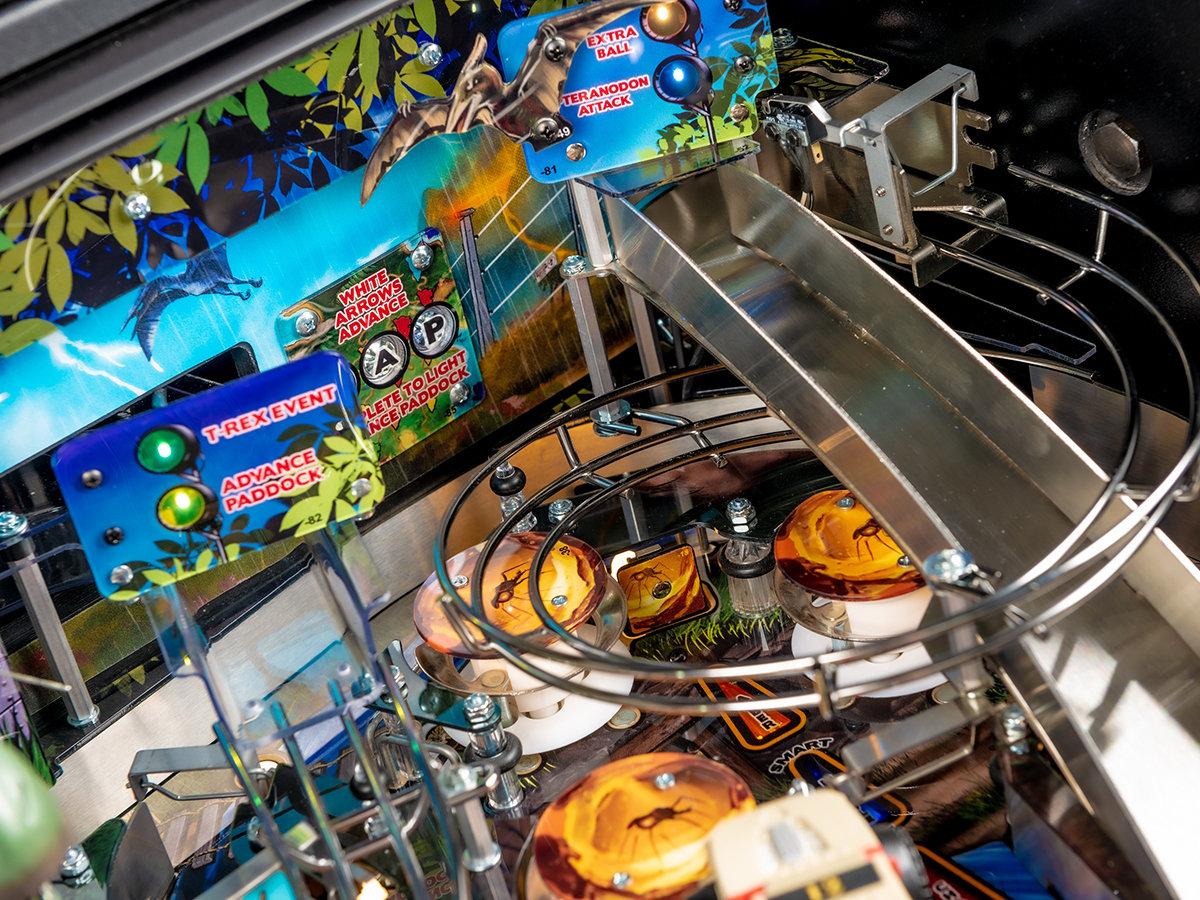 Stern jurassic park pinball machine details