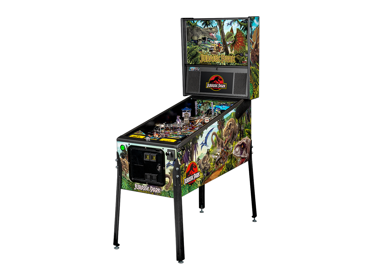 Stern jurassic park pinball machine left side