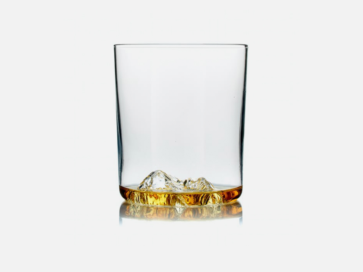 Whiskey peaks american mountains set of 4 whiskey glasses