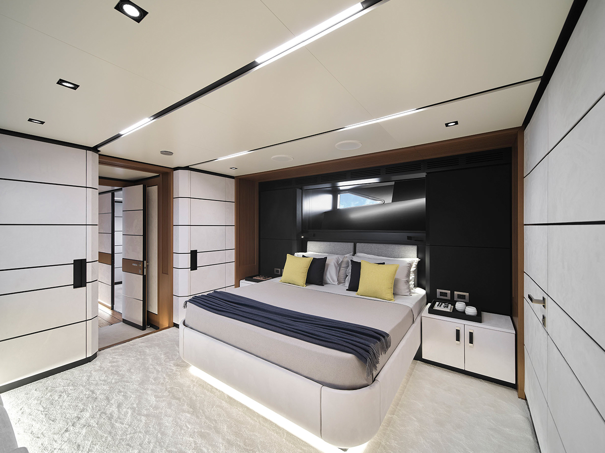 Wally yacht bedroom