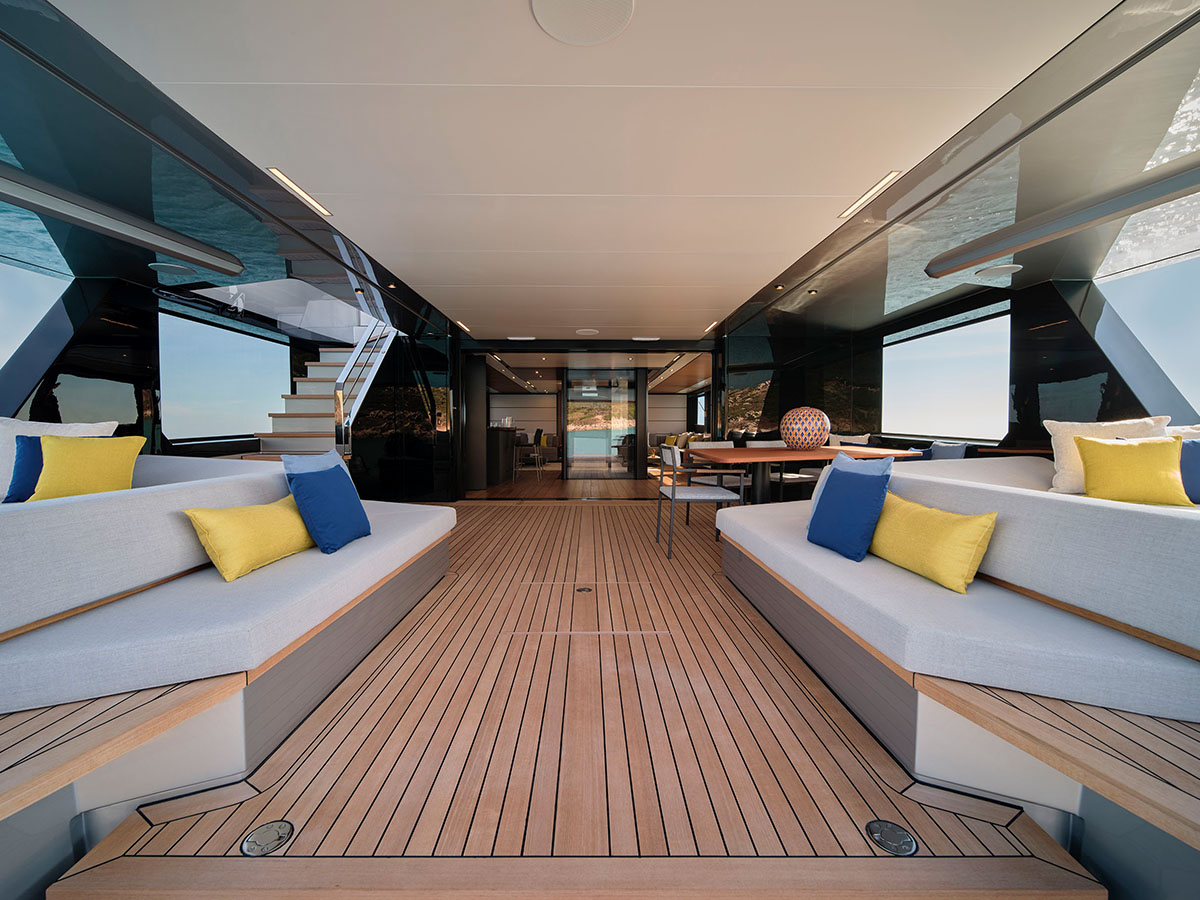 Wally yachts main deck