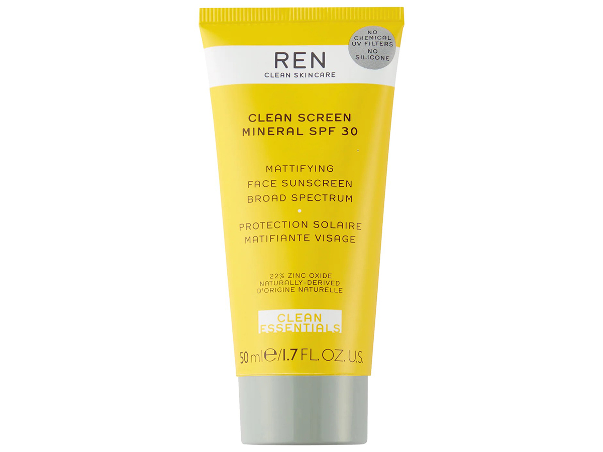 ren clean screen mineral mattifying face sunscreen