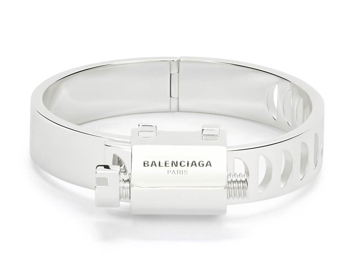 Balenciaga silver tool bracelet 1