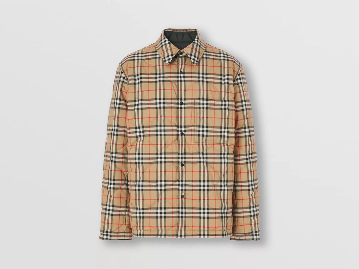 Burberry reversible vintage check thermoregulated overshirt