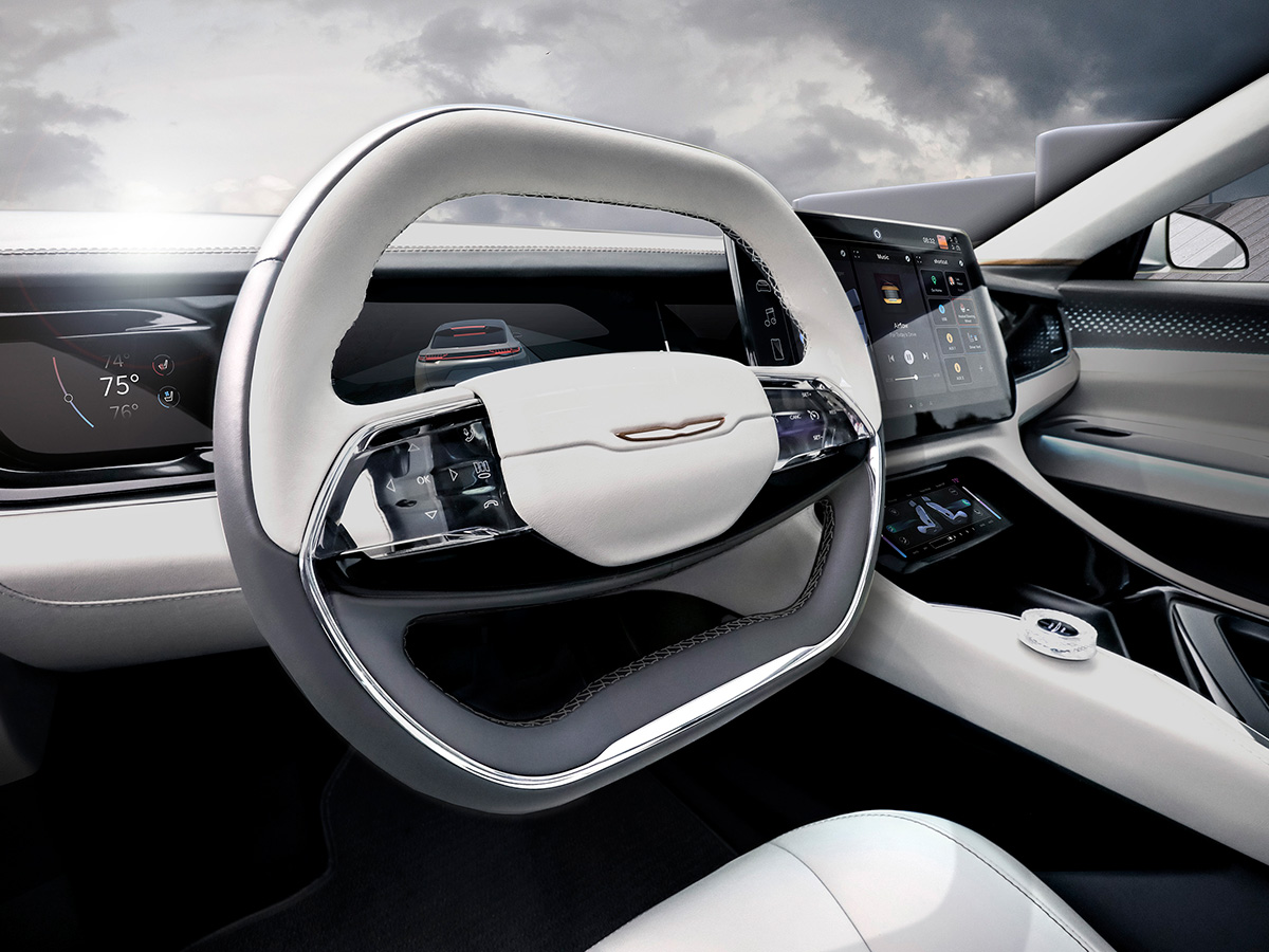 Chrysler airflow ev steering wheel