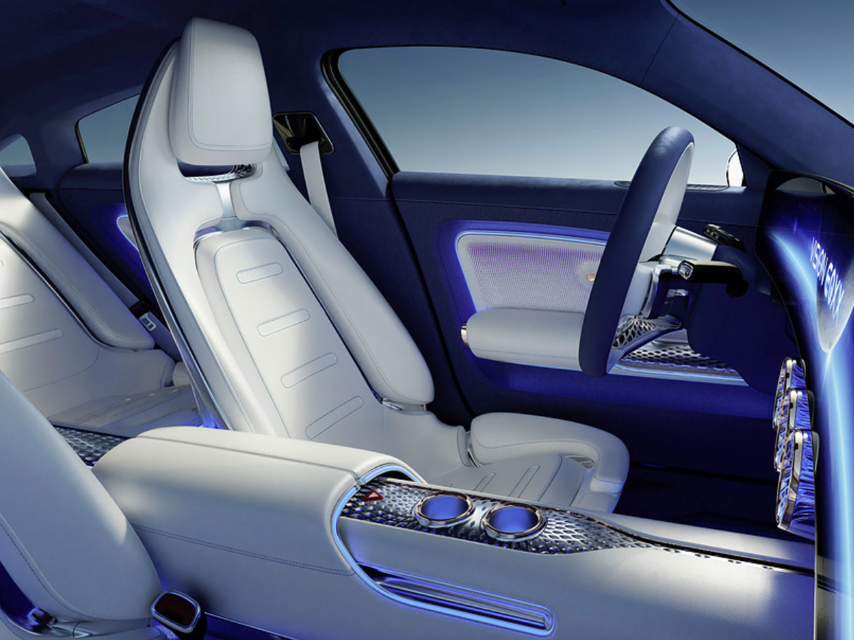 Mercedes eqxx concept front seat