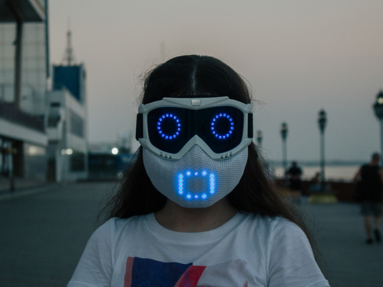 Qudi Unveils WorldFirst 'Emotional' LED Mask Man of Many