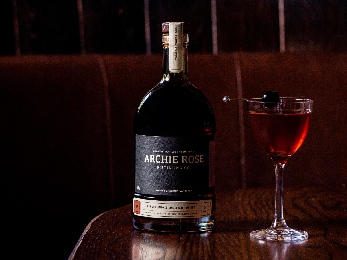 Archie rose red gum smoked single malt whisky