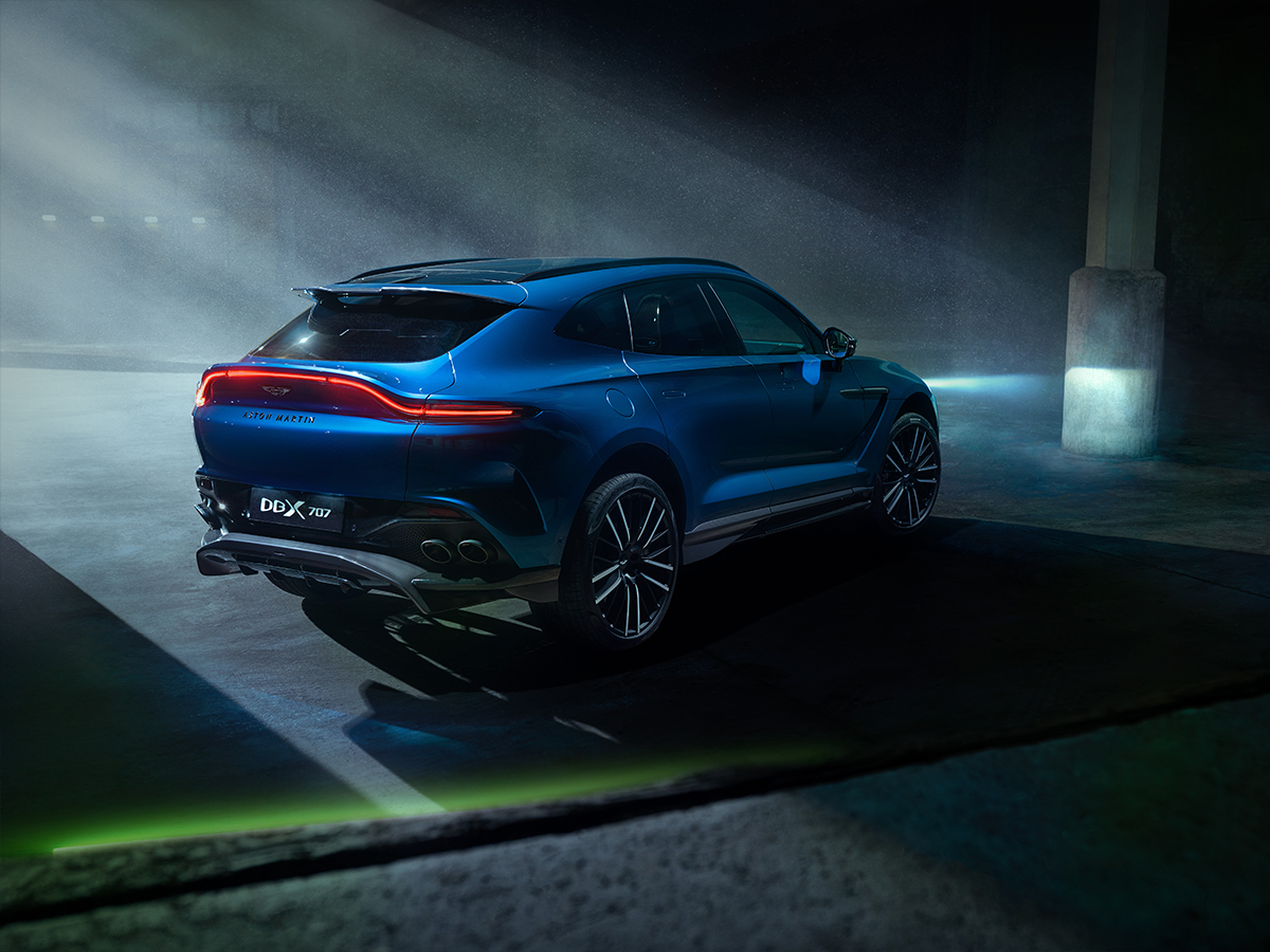 Aston martin dbx707 rear side angle