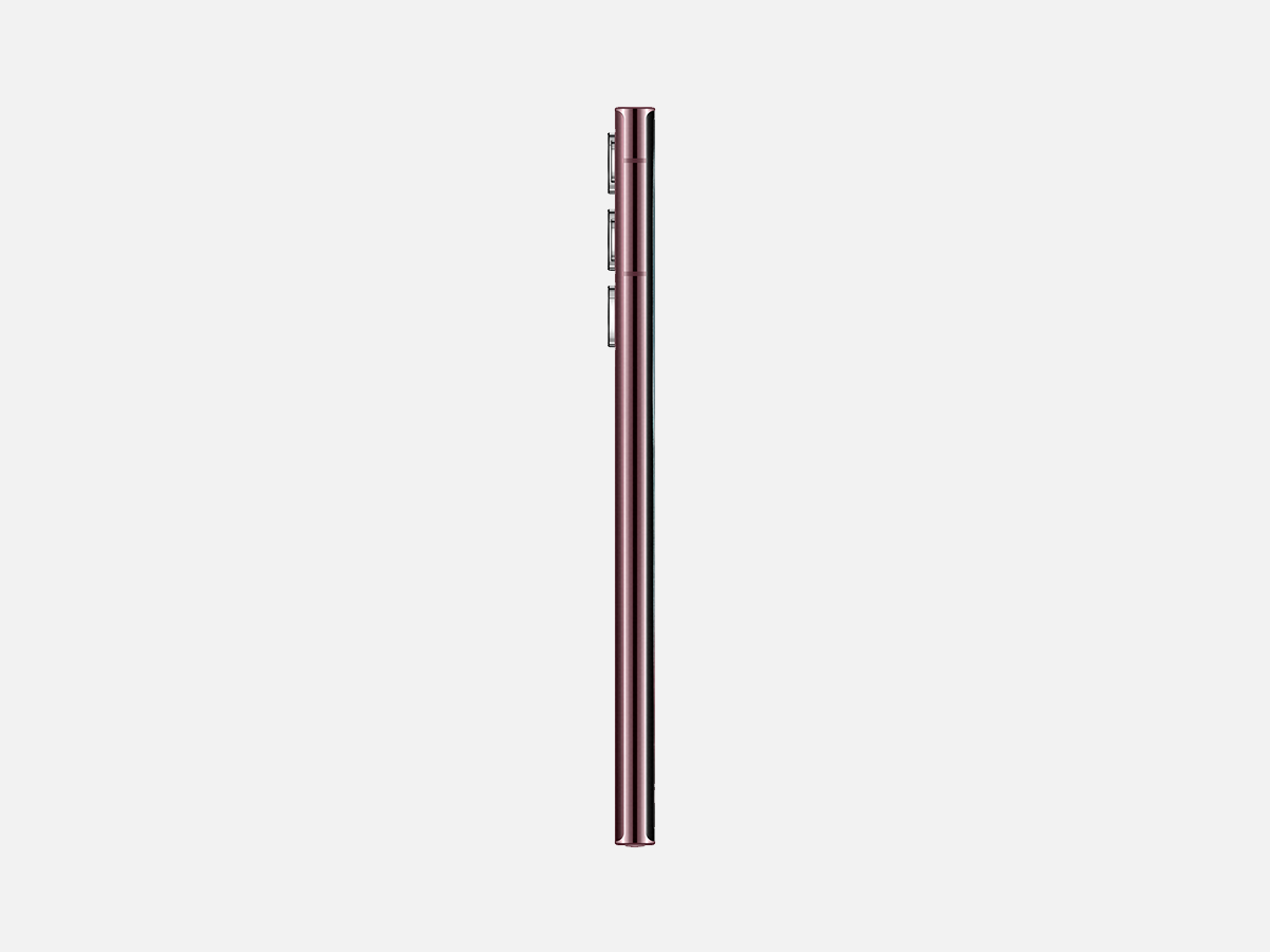 Samsung s22 ultra burgundy side