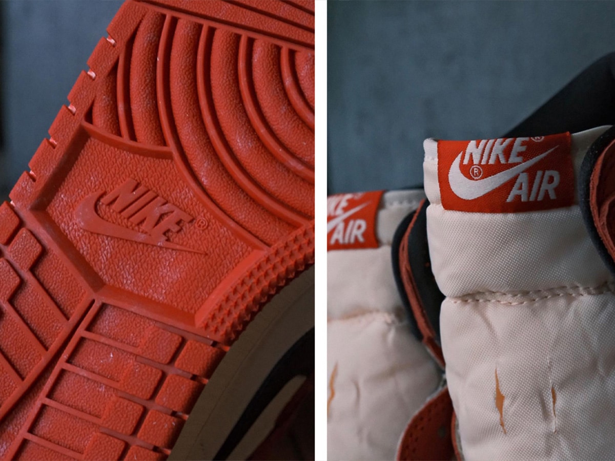Air jordan 1 og high chicago reimagined outsole and tongue