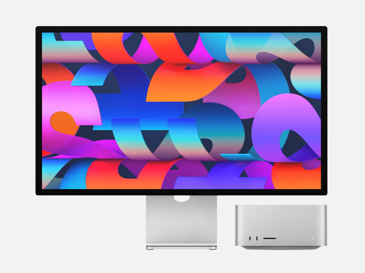 Apple mac studio display with mac studio for size