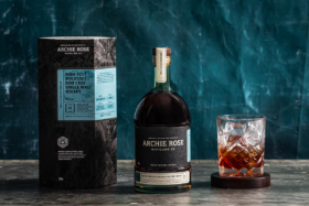 Archie rose red high test molasses rum cask single malt whisky