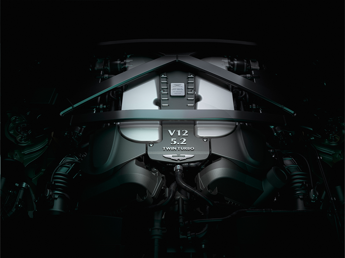 Aston martin v12 vantage engine bay