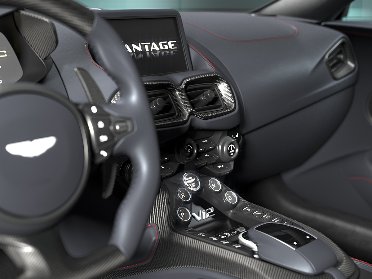 Aston martin v12 vantage interior dashboard