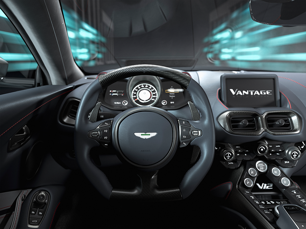 Aston martin v12 vantage interior