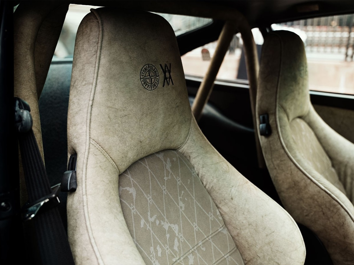 Daniel arsham porsche safari 911 stone island seats