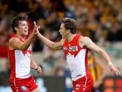 Sydney Swans Ollie Florent and Will Hayward Debut Doozy