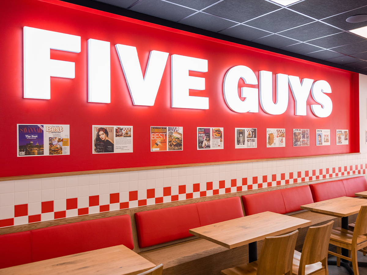 Five guys second restaurant launch australia