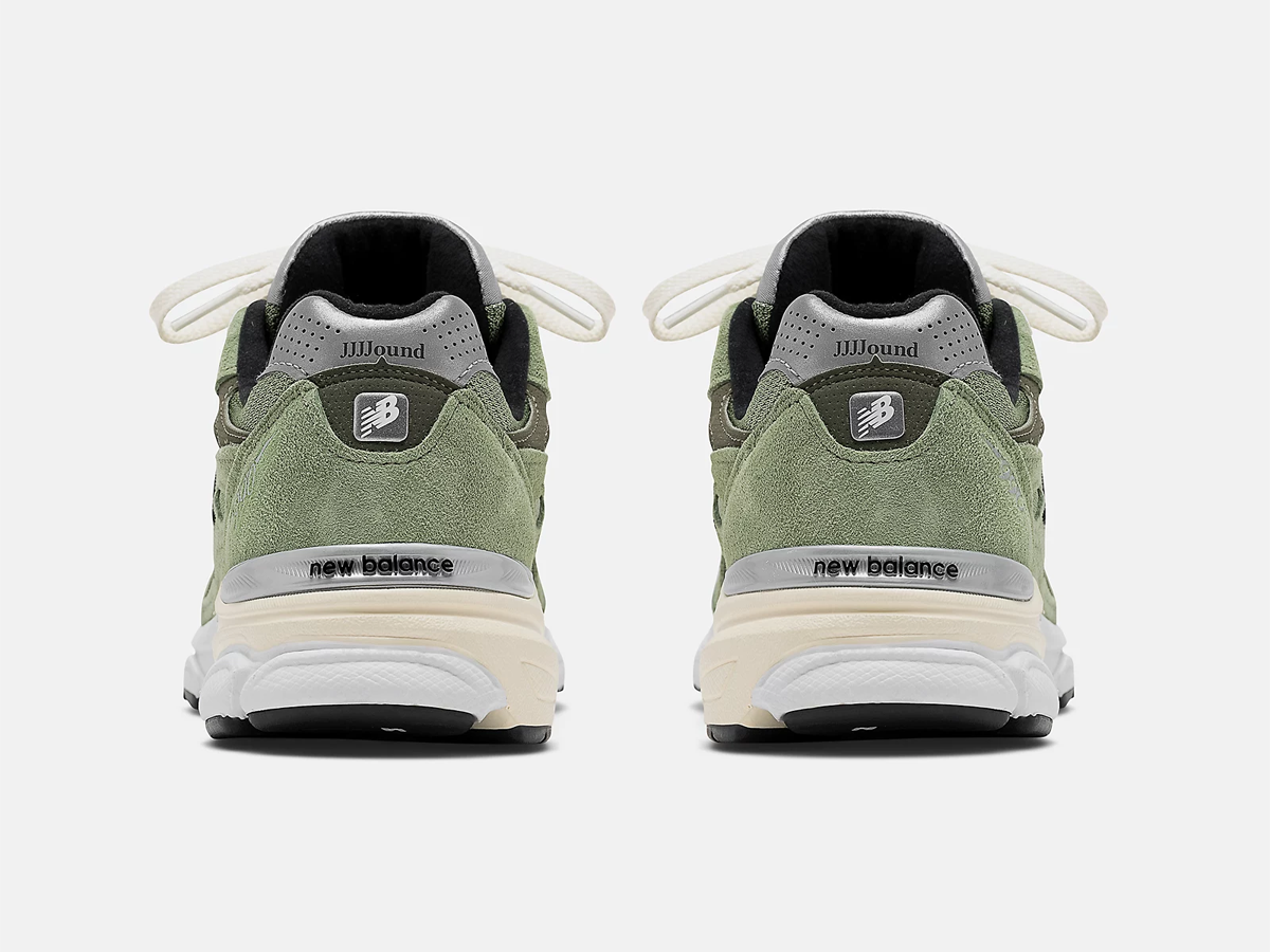 Jjjjound x new balance 990v3 olive heel