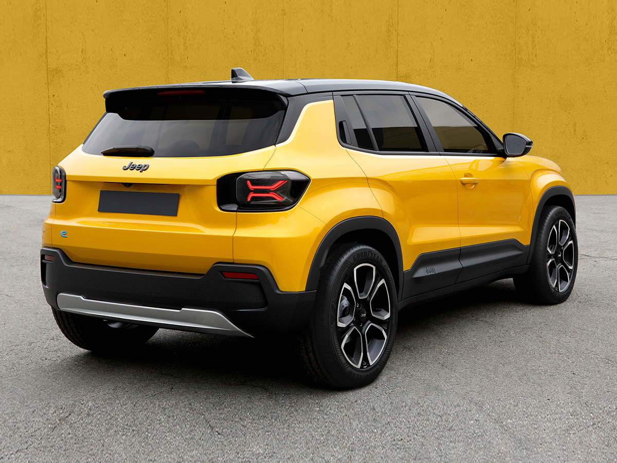 Jeep electric suv unveiled rear end