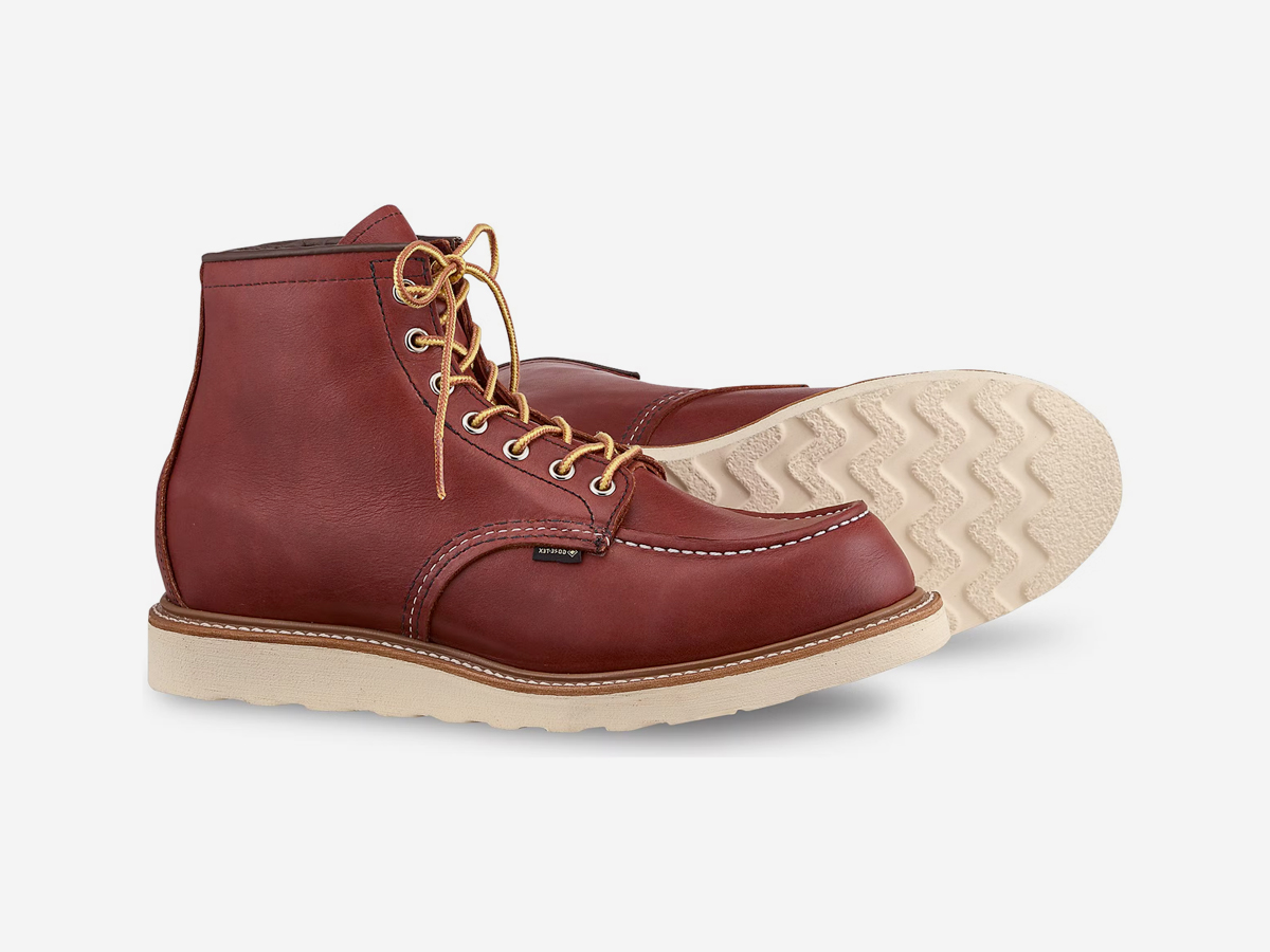 Red wing heritage 6 inch classic moc gore tex boot