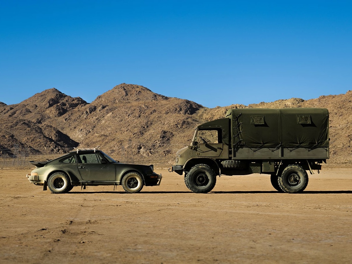 Stone island x daniel arsham porsche safari 911 and unimog