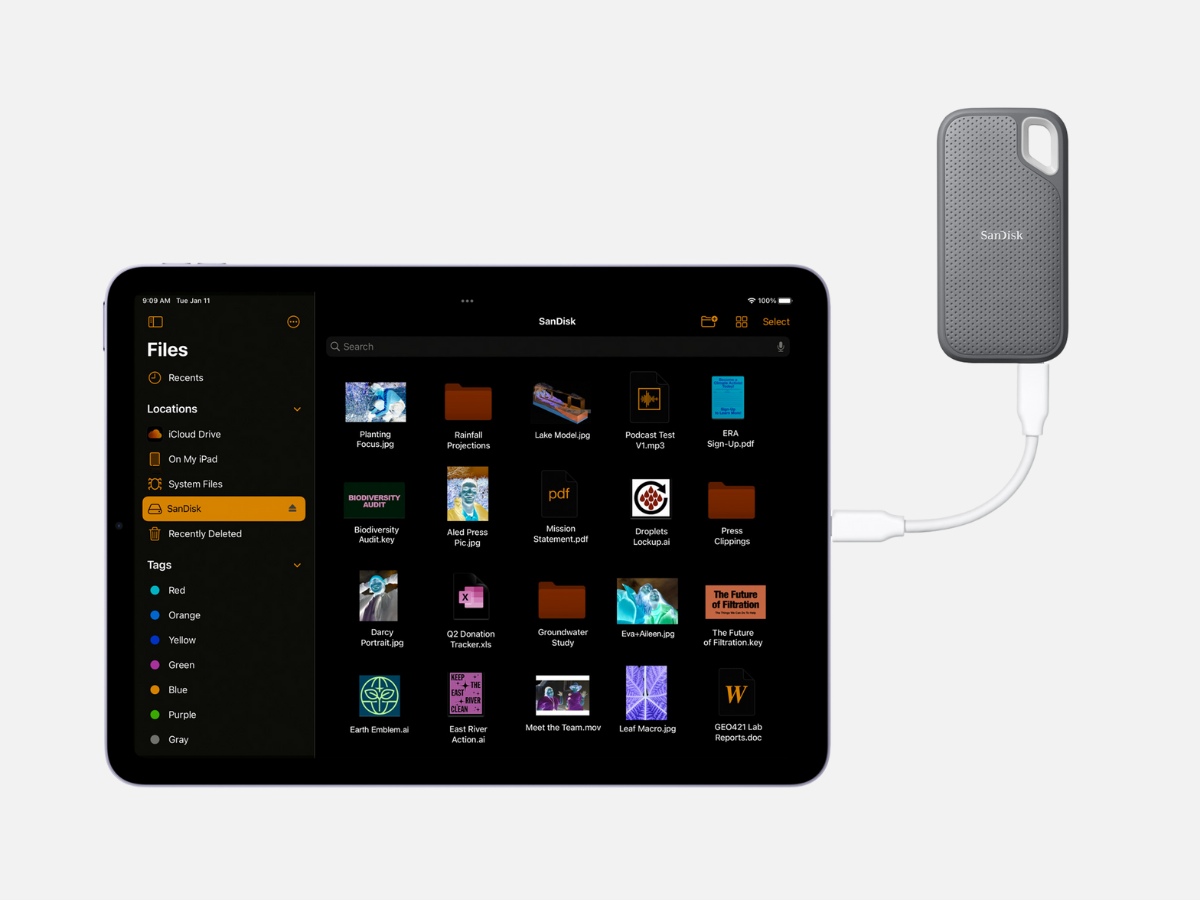 Ipad air front usb c