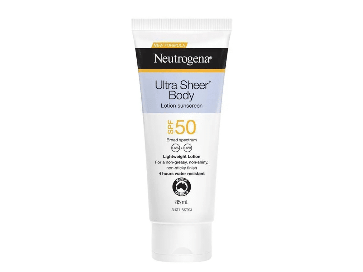 Neutrogena ultra sheer body sunscreen