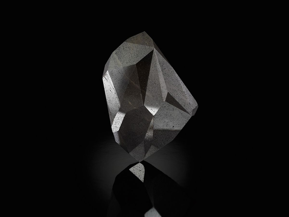 The enigma a 555 55 carat fancy black diamond