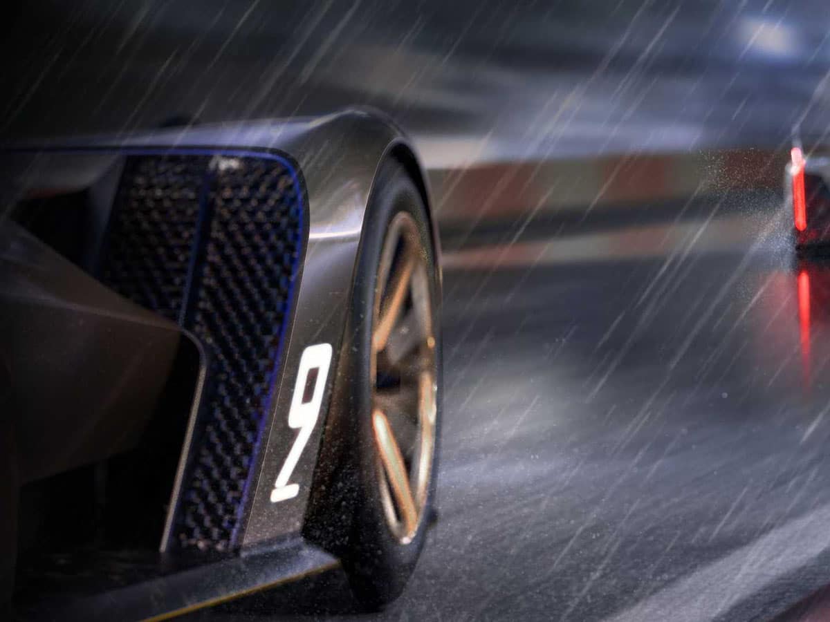 Cadillac project gtp race car rain