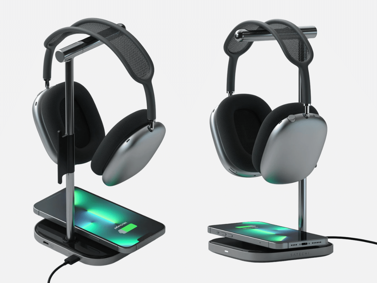 Satechi 2 in 1 headphone stand front and back