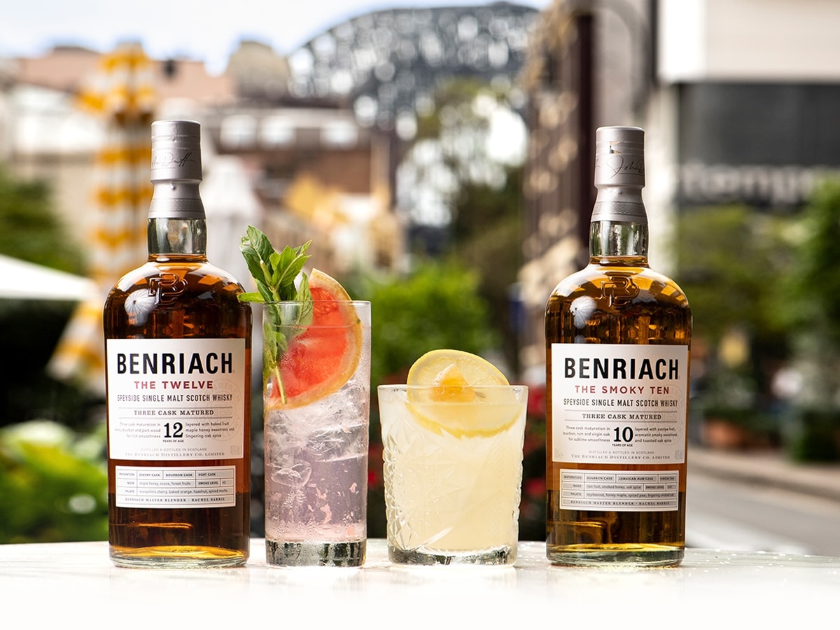 Whisk e y on the rocks with benriach
