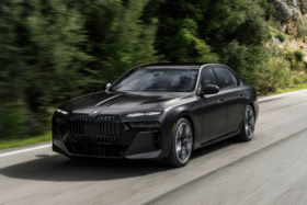 New bmw 7 series on the road